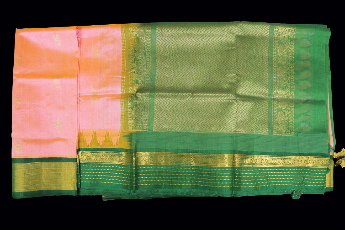 Double shade pink saree