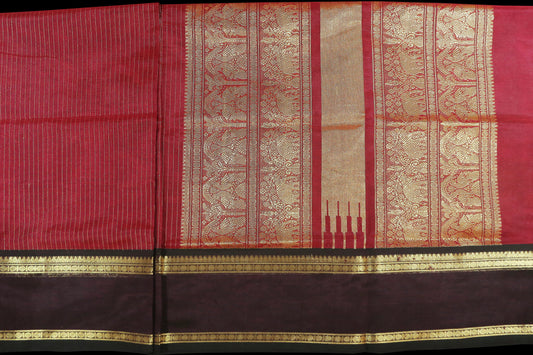 Brick red and wine red border