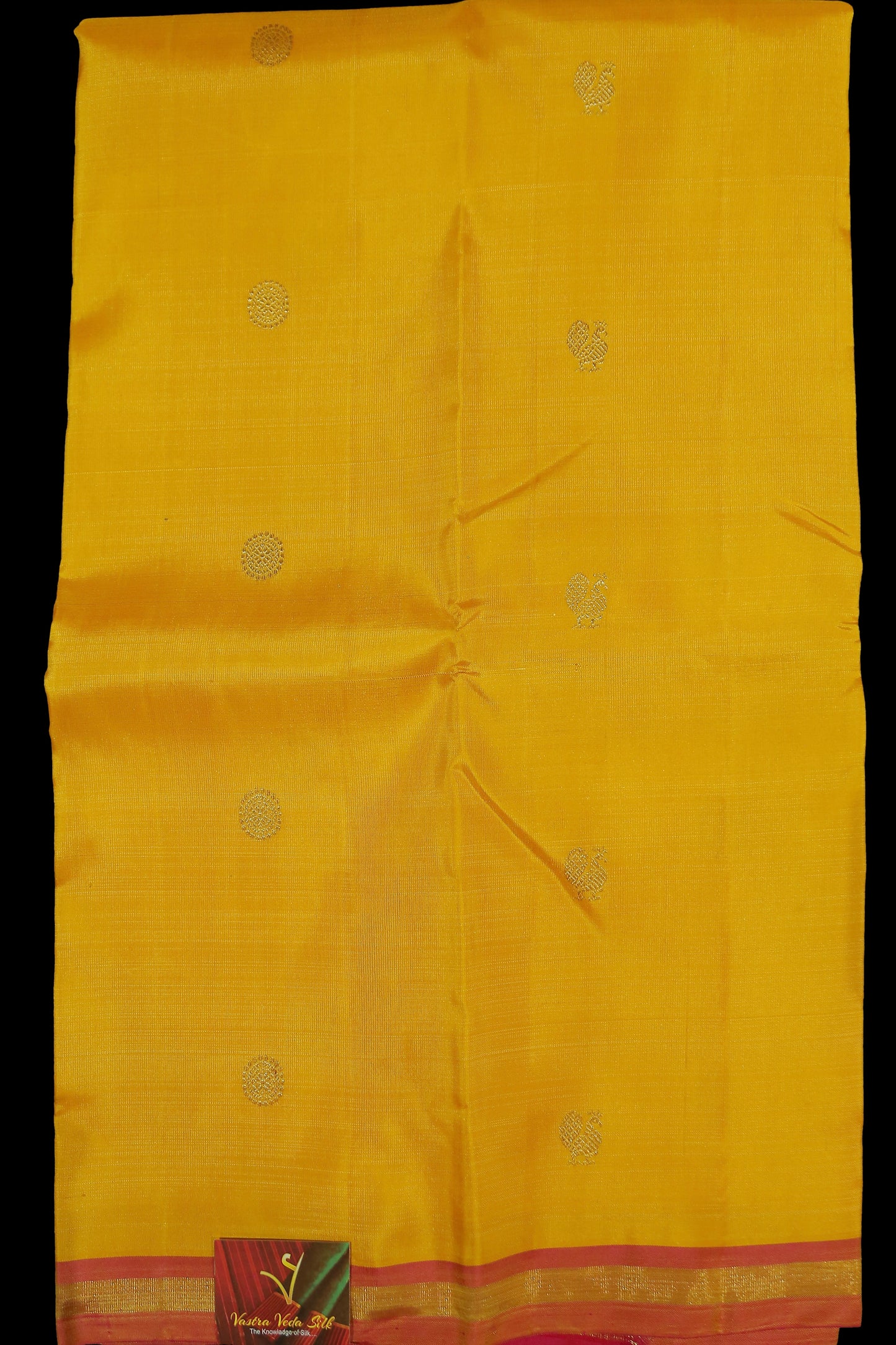 Yellow with pink