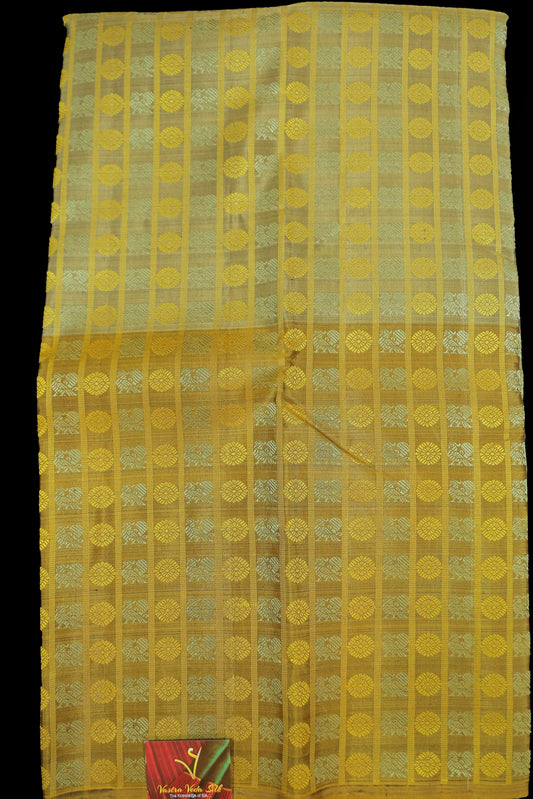 Gold and jacquard saree