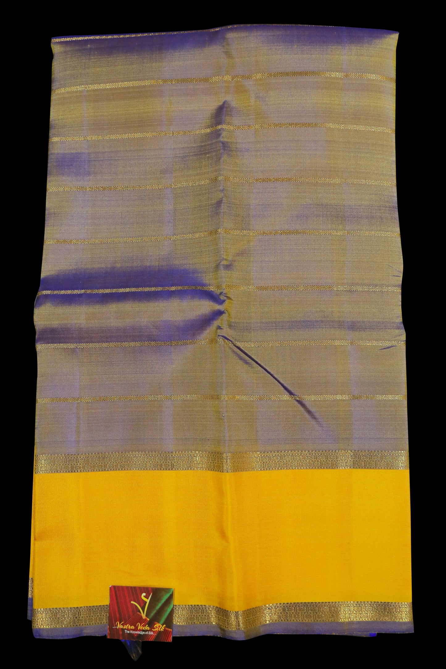 Double shade purple with gold