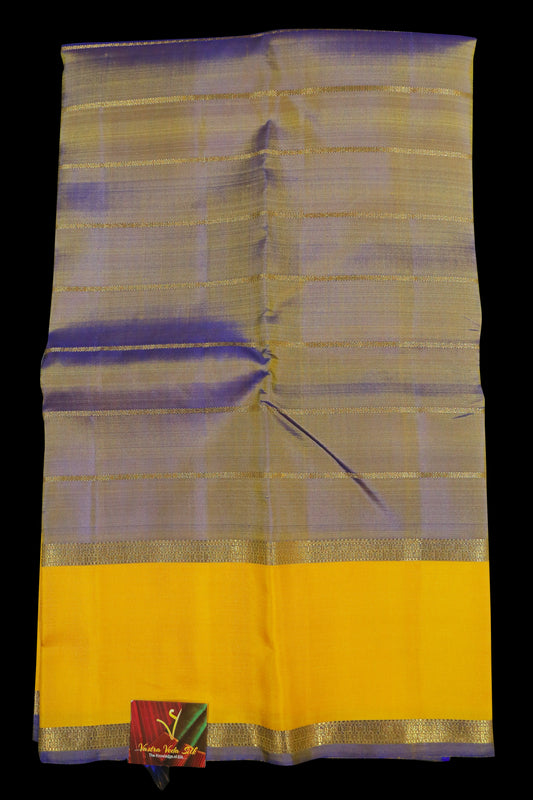 Double shade purple with gold