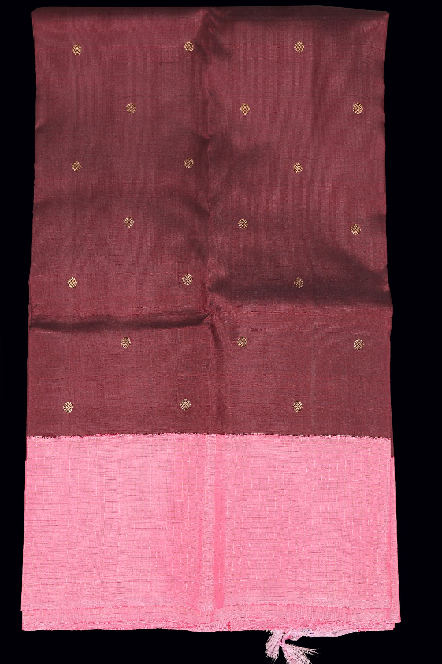 Wine with pink color saree