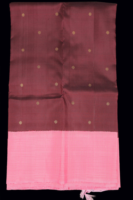 Wine with pink color saree