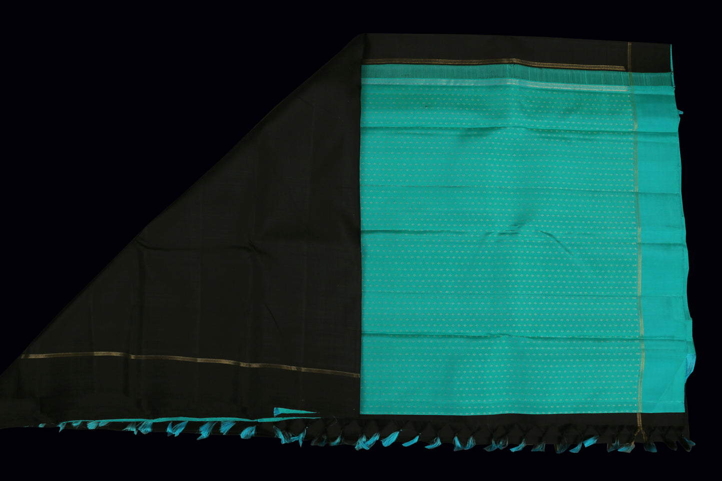 Black with turquoise