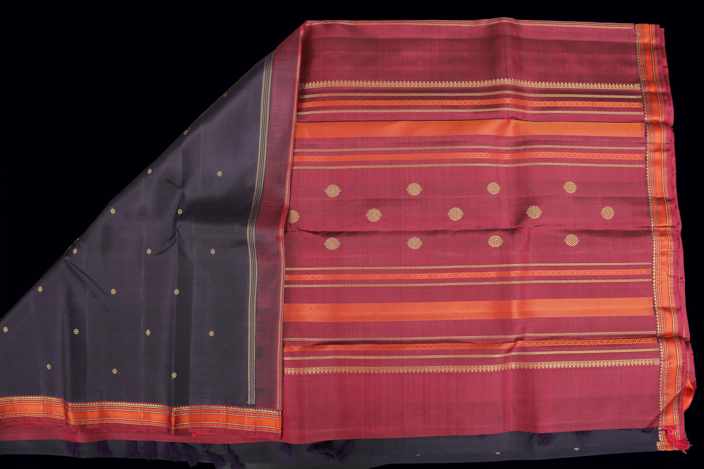 Jamun color saree