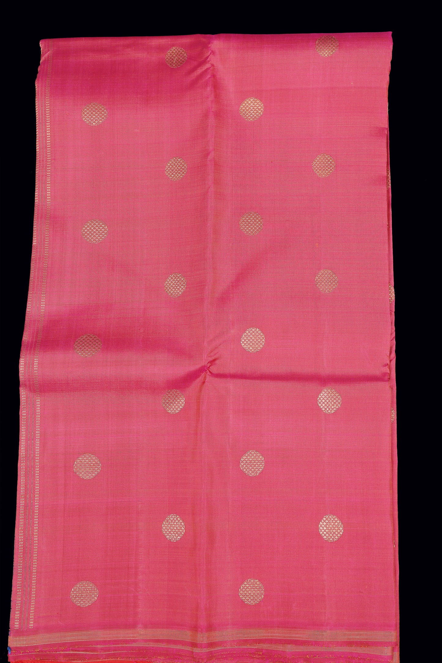 Pink double pallu saree