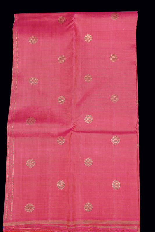 Pink double pallu saree