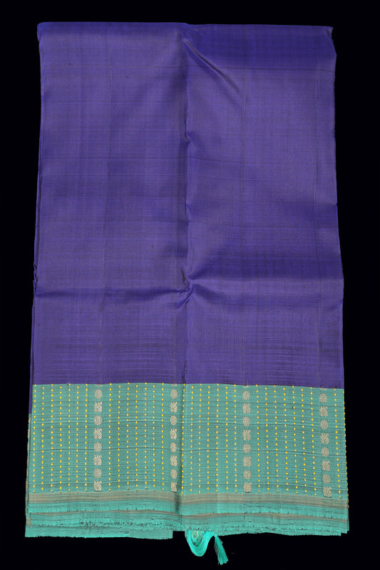 Blue with turquoise saree