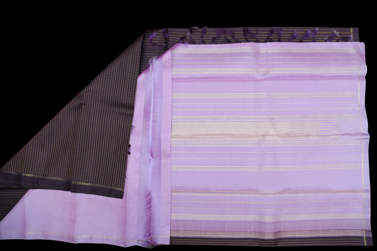 Jamun fruit color with lavender saree