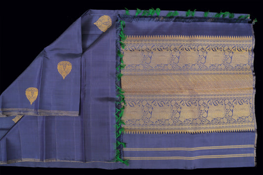 Blue two cow saree