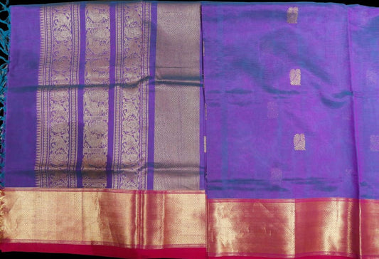Peacock violet saree