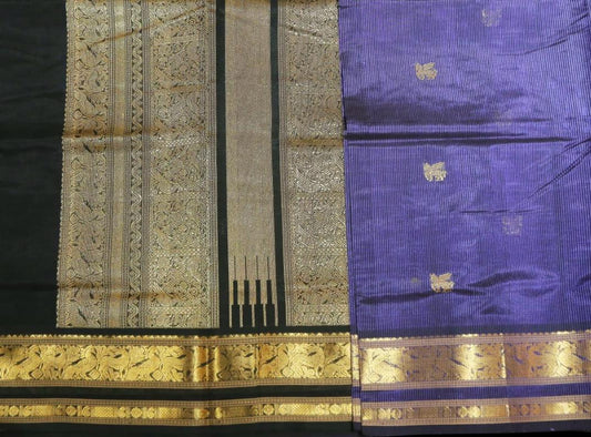 Violet with black sare