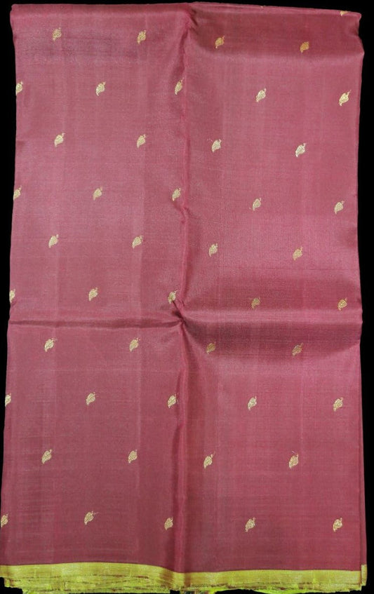 Coffee brown with green saree
