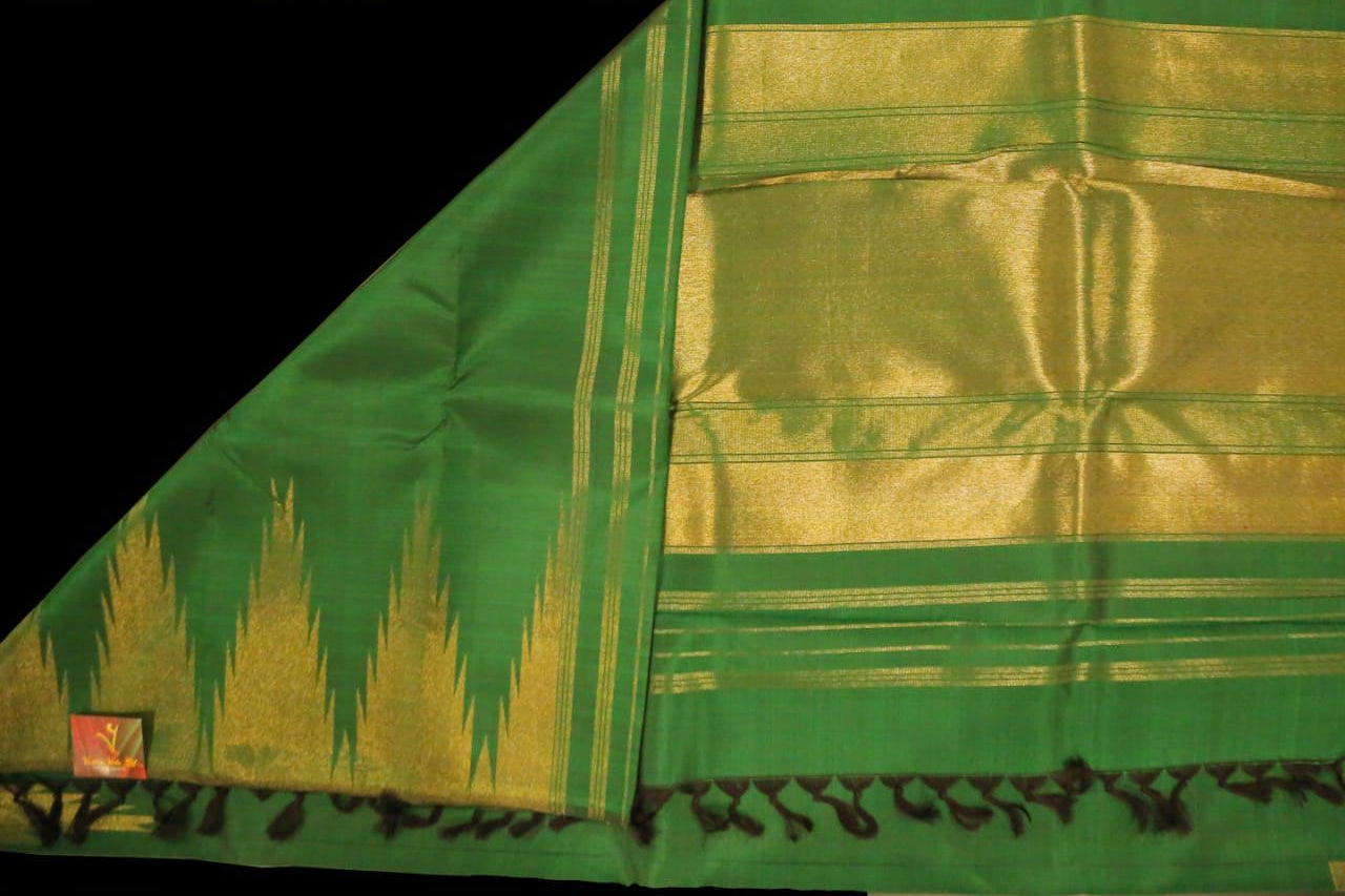 Emerald green saree
