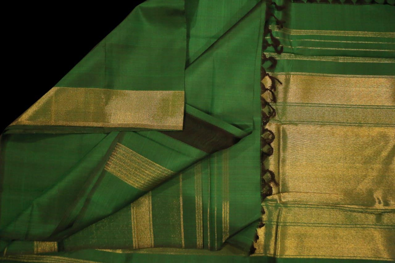 Emerald green saree