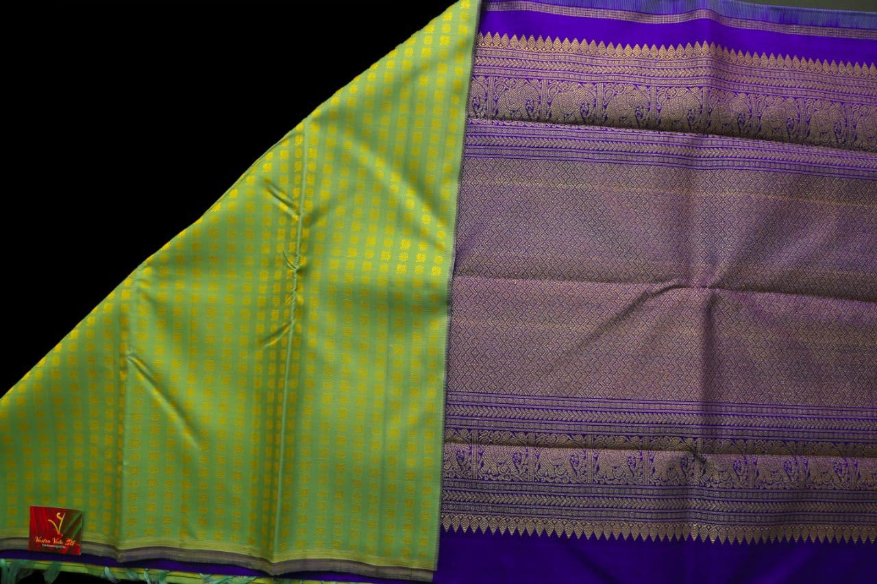 Pista green saree
