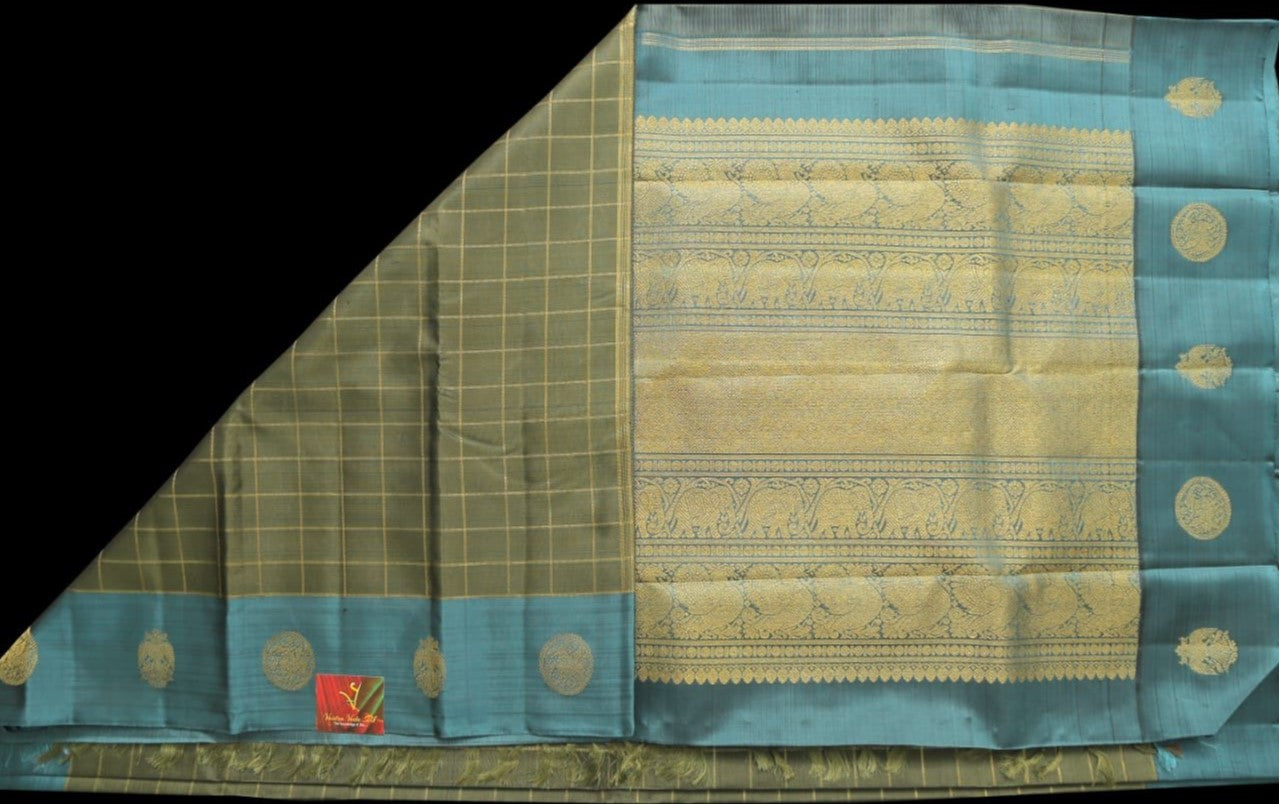 Dusky Grey saree