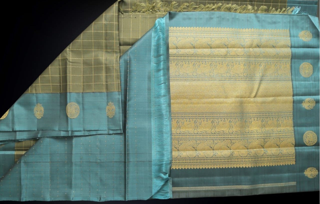 Dusky Grey saree