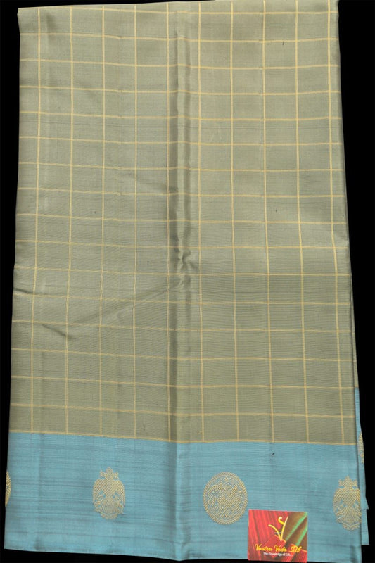 Dusky Grey saree
