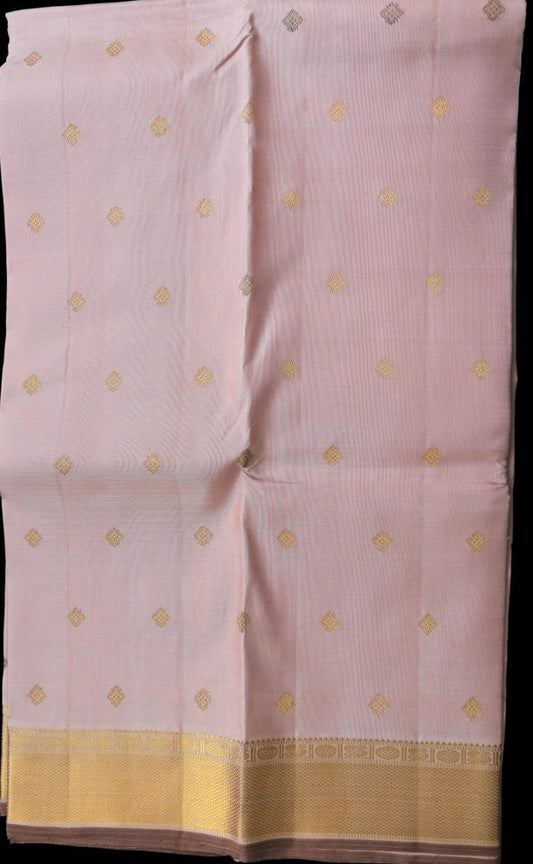 Pastel coffee brown saree