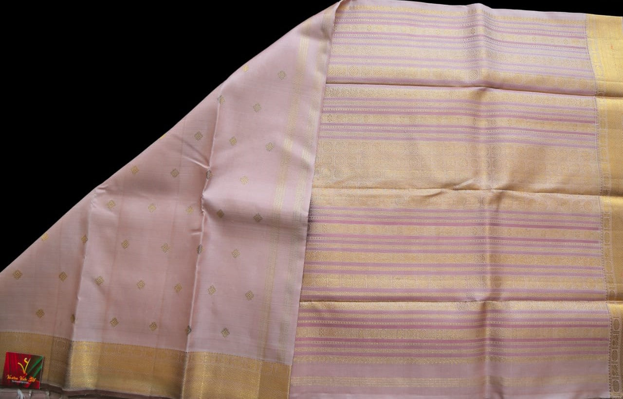 Pastel coffee brown saree