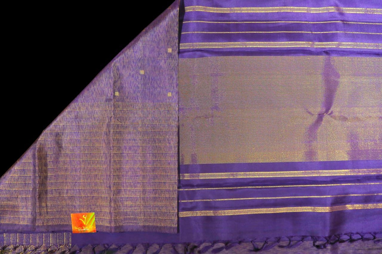 Violet shade saree